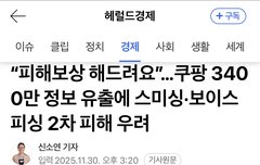 쿠팡관련 피싱 범죄 조심해