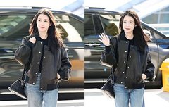 아이유, 인천공항 들썩이게 만든 출국길