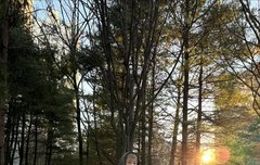 “차가운 공기 속 천천히 걸었다”…조이 크러쉬, 겨울 노을 아래→고요한 산책 감성