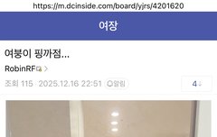 왜 기어들어와서 이딴거나 남기고