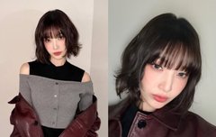 크러쉬신효섭조이, 박수영 한겨울 날씨에도 과감…오프숄더+단발로 돋보이는 어깨라인 [해시태그]