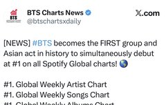 방탄오빠들 오늘 기록 엄청