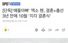 [閒聊] EXO Chen 10月補辦婚禮 韓網反應不佳