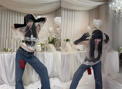 AOA 지민, 만우절 깜짝 결혼 발표…팬티 노출 신부 패션 [AOA 심장 어택 '심쿵해']