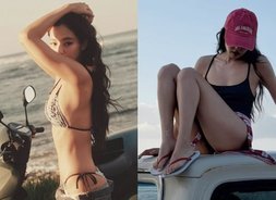 블팽 제니, 해변서 '레오파드 비키니' 입고 파격 노출…구릿빛 몸매 "인간 맞아?" [블랙핑크, 걸크러쉬 매력]