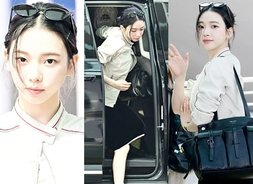 "AI 아닙니다"…카리나, 시크한 요정 [아이돌 공항패션]