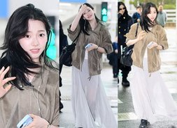 에스파 카리나 '봄비 맞으며 출국'  [에스파, 광야의 걸그룹 '넥스트 레벨']
