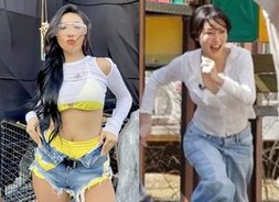 화사, 같은 흰 티에 청바지인데 이렇게 다를 수가 [마마무 is 뭔들 '깜찍 비글돌']