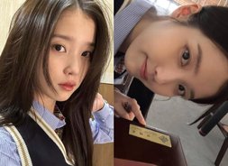 아이유, 여전히 교복도 찰떡…독보적 동안 비주얼 [아이유, 매력 열매 먹은 스타]