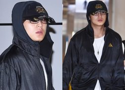  세븐틴 민규, 시선을 휘어잡는 출국장 표정[아이돌 공항패션]