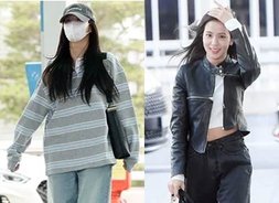 지수, 친오빠 논란 속…명품 버린 수수한 출국 패션 [아이돌 공항패션]