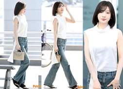 레드벨벳 조이 '공항을 화보 촬영장으로 만드는 마법' [아이돌 레드벨벳 '레벨업' 미모]