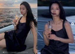 혜리, 몰디브 휴가 제대로 즐겼네…요트 위 샴페인 들고 '여신' 자태 [걸스데이 반전 매력]