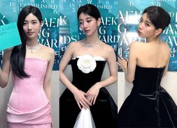 '뼈말라' 수지, 핑크vs블랙 드레스로 반전 매력 "우아함+분위기+존재감 완벽" [아이돌-수지, 날마다 리즈 갱신]