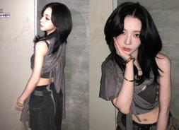 카리나, AI 여전사 비주얼…뾰족 어깨에 잘록 허리까지 다 가졌네 [에스파, 광야의 걸그룹 '넥스트 레벨']