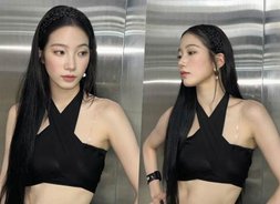 카즈하, 파격 패션에도 '군살 실종'…다이어트 자극하는 몸매  [하이브 첫 걸그룹 '르세라핌' 들썩]