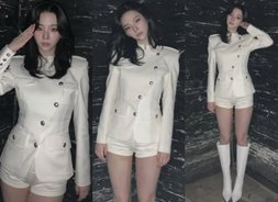 에스파 카리나, 보정 없는 마네킹 비율…'소원을 말해봐' 완벽 재현[에스파, 광야의 걸그룹 '넥스트 레벨']