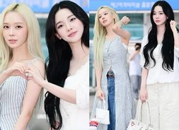 "5cm 차이 맞아?" 168cm 카리나, 굽도 포기했다…163cm 윈터 옆 배려 [에스파, 광야의 걸그룹 '넥스트 레벨']