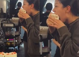 혜리, 얼굴만 한 케이크를 한입에 '앙'…역시 소문난 '먹짱' [걸스데이 반전 매력]