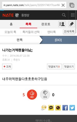 드림콘서트 소녀시대 무대중 나간건 엑소팬이 아닙니다.