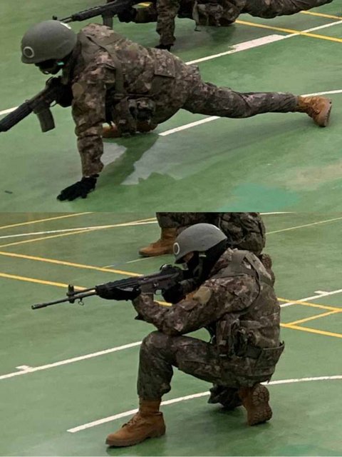 방탄 지민 종합1등 사단장 표창장 받고 수료했다는데