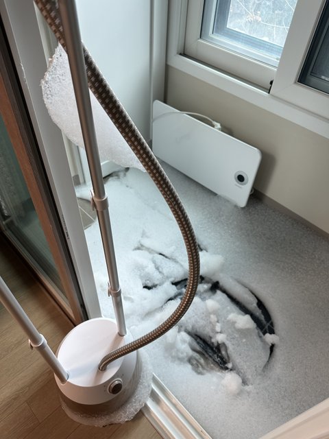 베란다 거품난리