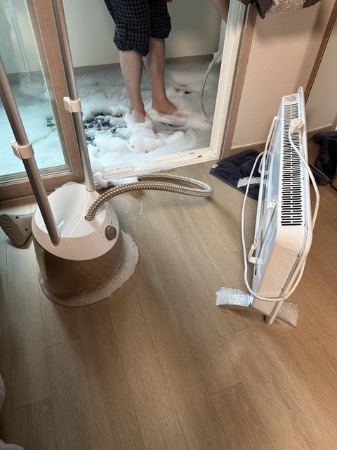베란다 거품난리