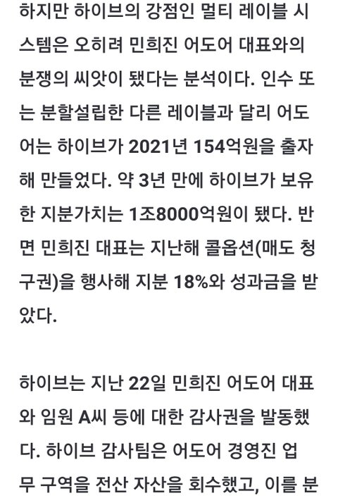 하이브 현사태에 대한 전문가 견해