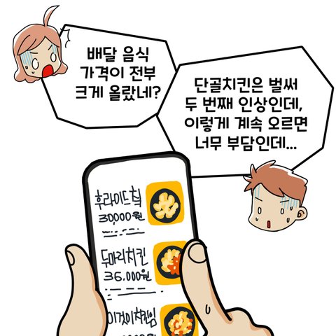 배달음식값이 왜자꾸 오르는걸까요?