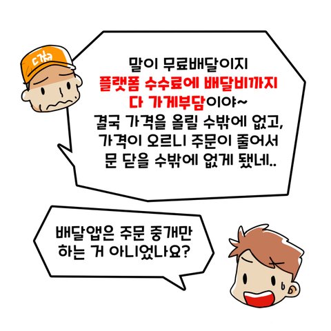 배달음식값이 왜자꾸 오르는걸까요?