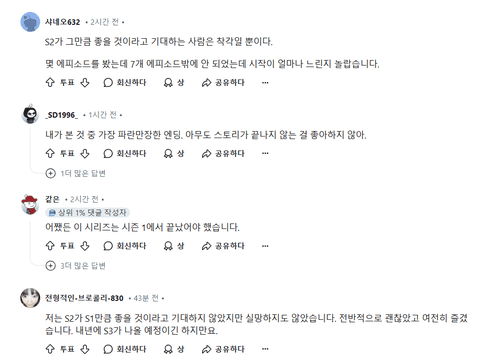 오징어게임 레딧 해외 반응