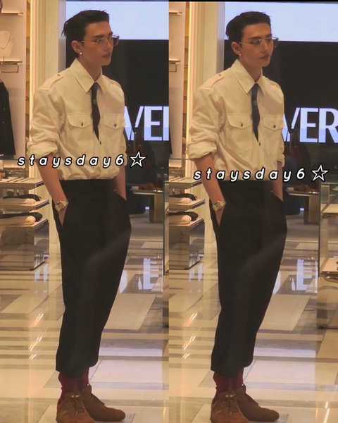 뉴욕 베르사체 매장 방문한 스키즈 현진