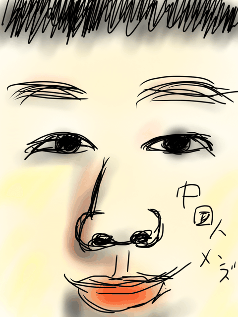 일본인이 그린 한국인,일본인,중국인