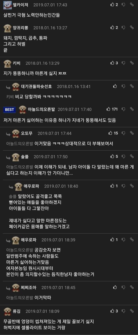 남자들의 어떤 신체적 결함에 깸?