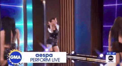 에스파 굿모닝아메리카 무대 심각했네