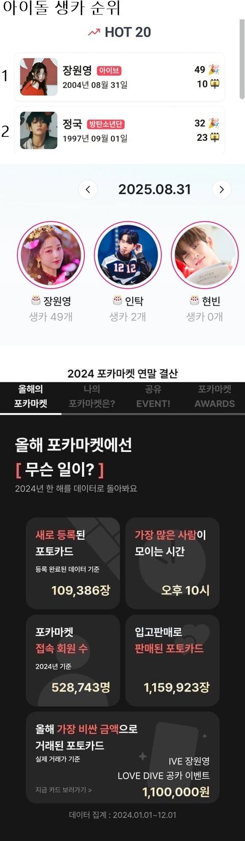 장원영 요즘 이간질