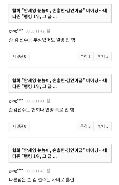 안세영 욕하고 다니는 김연아 극성팬 아줌마