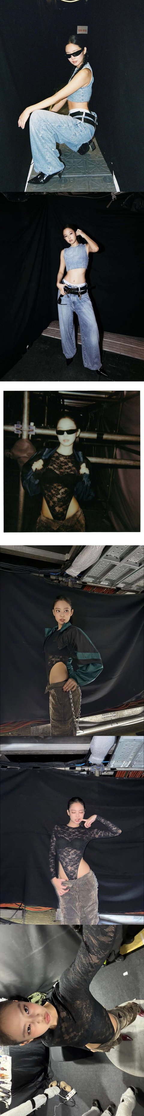 제니 공항때 입은 바디슈트 이쁘고 멋지다