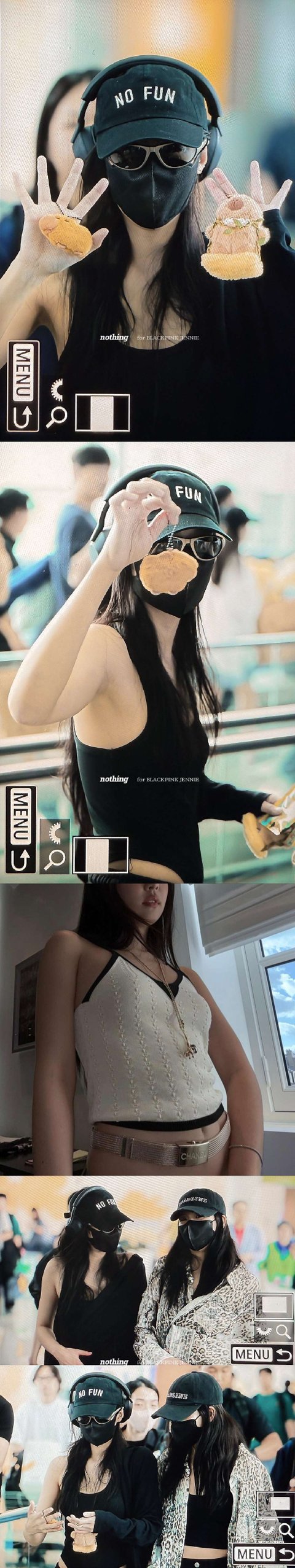 제니 공항때 입은 바디슈트 이쁘고 멋지다