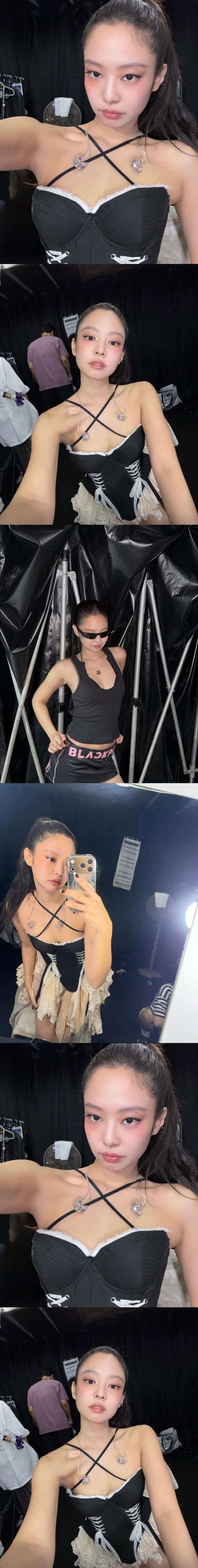 제니 공항때 입은 바디슈트 이쁘고 멋지다