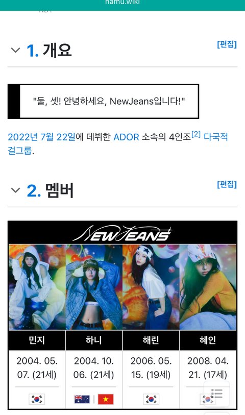 뉴진스 4인조 확정인가