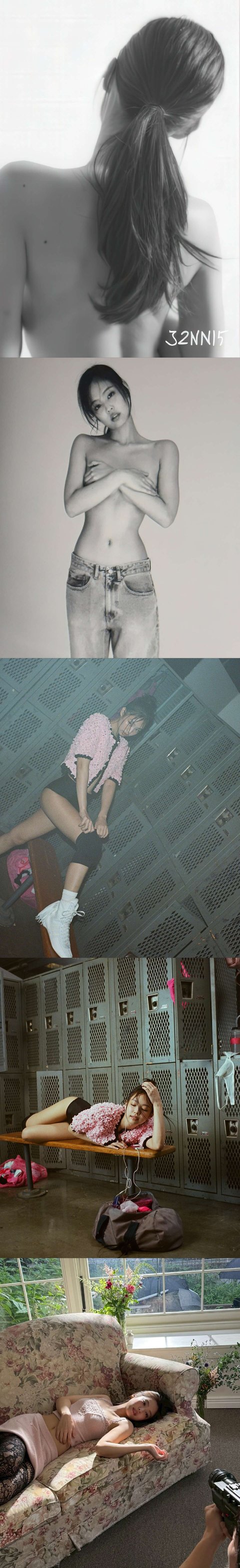 블랙핑크 제니 선명한 11자 복근