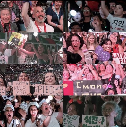 방탄 미국콘 관객비율 - 1