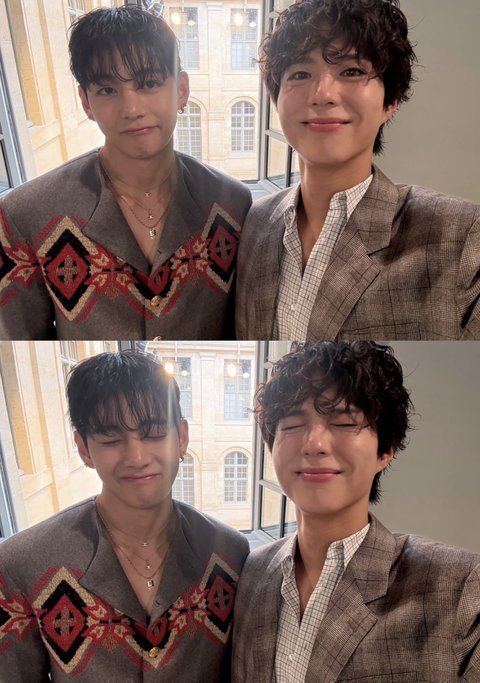 뷔 박보검 셀카 떴당