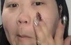 남자친구 오기 전 화장하는 여자